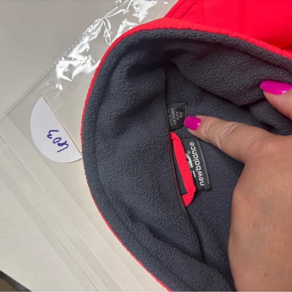 New Balance Womens Size 1X Premium Microfleece & Quilted Shell Zip Jacket - Picture 5 of 5